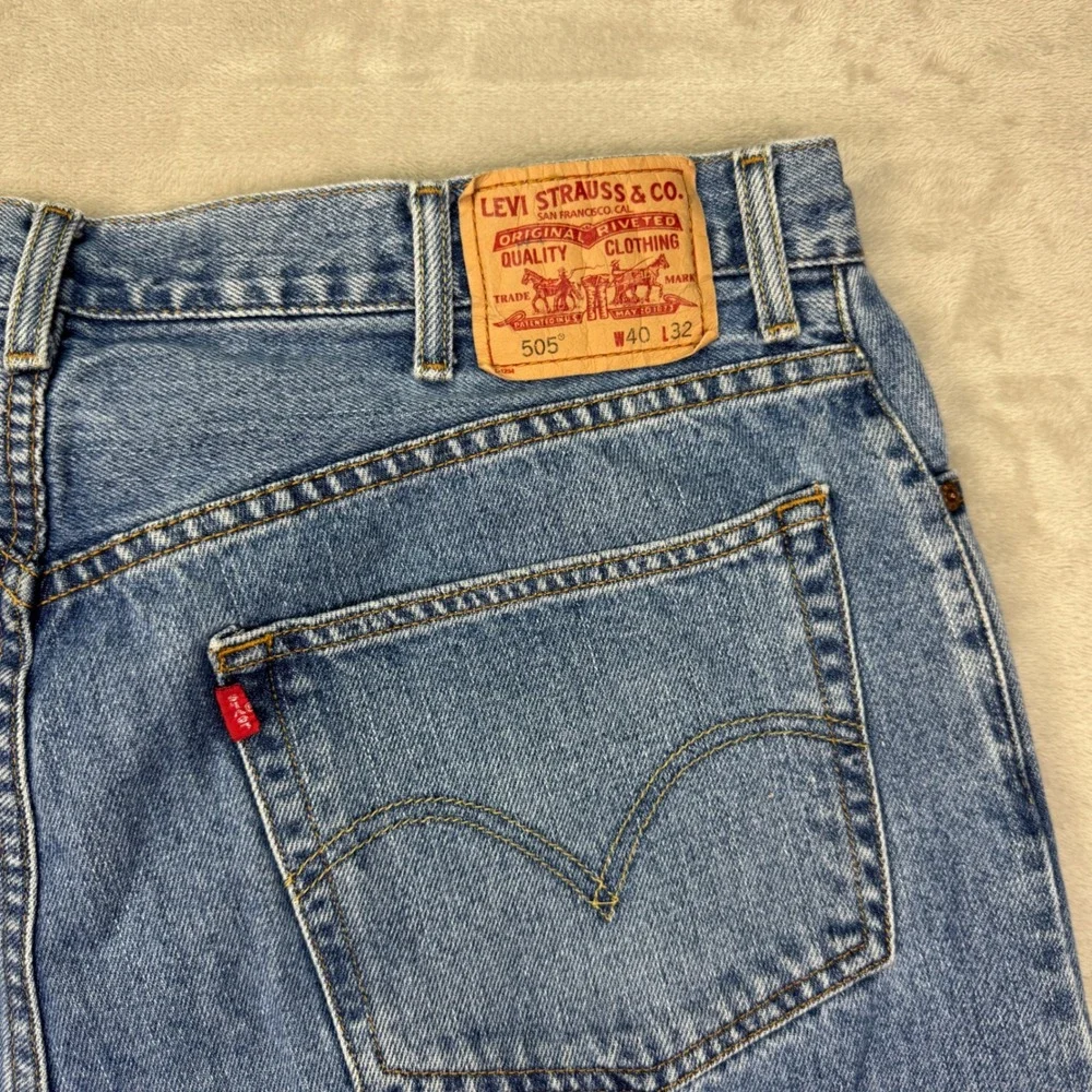 Vintage Levis 505 Jeans Mens 40x32 (Fit 36x30) Regular Straight‎ Denim Y2K 2001